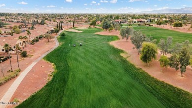 Move right in to this furnished Golf villa with a double fairway on Corte Bella Golf Club in Arizona - for sale on GolfHomes.com, golf home, golf lot