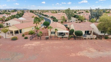 Move right in to this furnished Golf villa with a double fairway on Corte Bella Golf Club in Arizona - for sale on GolfHomes.com, golf home, golf lot