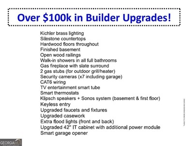 PRISTINE HOME IN WOODMONT G & CC! THOUSANDS IN UPGRADES FEATURES on Woodmont Golf and Country Club in Georgia - for sale on GolfHomes.com, golf home, golf lot