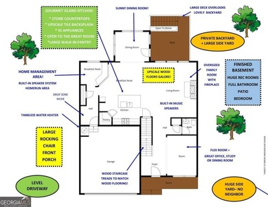 PRISTINE HOME IN WOODMONT G & CC! THOUSANDS IN UPGRADES FEATURES on Woodmont Golf and Country Club in Georgia - for sale on GolfHomes.com, golf home, golf lot
