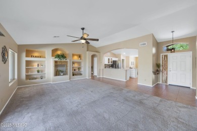 Enjoy mountain & golf course views from an upgraded SaddleBrooke on Saddlebrooke Golf Course in Arizona - for sale on GolfHomes.com, golf home, golf lot