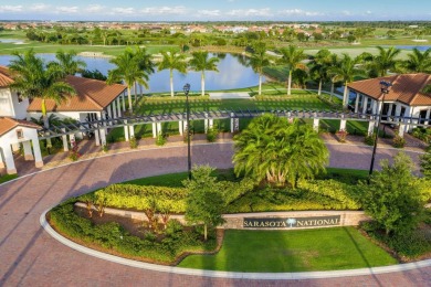 Situated on a premium water lot in the coveted golf community of on Sarasota National Golf Club in Florida - for sale on GolfHomes.com, golf home, golf lot