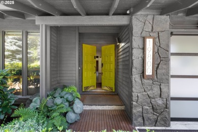 This unique custom mid-mod styled one level home backs to the on Rock Creek Country Club in Oregon - for sale on GolfHomes.com, golf home, golf lot