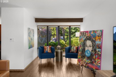 This unique custom mid-mod styled one level home backs to the on Rock Creek Country Club in Oregon - for sale on GolfHomes.com, golf home, golf lot