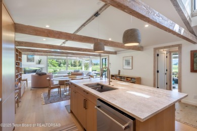 Experience refined mountain living in this beautifully remodeled on Jackson Hole Golf and Tennis Club in Wyoming - for sale on GolfHomes.com, golf home, golf lot