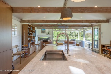 Experience refined mountain living in this beautifully remodeled on Jackson Hole Golf and Tennis Club in Wyoming - for sale on GolfHomes.com, golf home, golf lot
