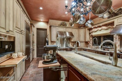 Experience luxury and ease in this rare semi-custom villa on Superstition Mountain Club - Lost Gold in Arizona - for sale on GolfHomes.com, golf home, golf lot