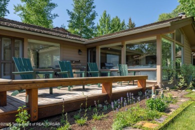 Experience refined mountain living in this beautifully remodeled on Jackson Hole Golf and Tennis Club in Wyoming - for sale on GolfHomes.com, golf home, golf lot