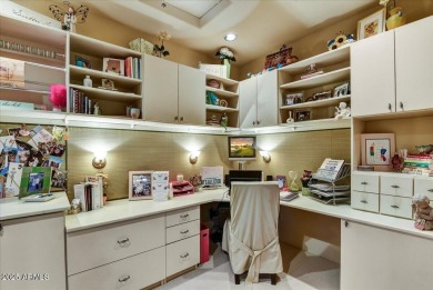 Experience luxury and ease in this rare semi-custom villa on Superstition Mountain Club - Lost Gold in Arizona - for sale on GolfHomes.com, golf home, golf lot