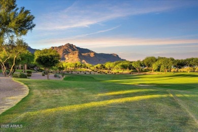 Experience luxury and ease in this rare semi-custom villa on Superstition Mountain Club - Lost Gold in Arizona - for sale on GolfHomes.com, golf home, golf lot