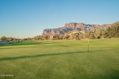 Experience luxury and ease in this rare semi-custom villa on Superstition Mountain Club - Lost Gold in Arizona - for sale on GolfHomes.com, golf home, golf lot
