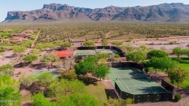 Experience luxury and ease in this rare semi-custom villa on Superstition Mountain Club - Lost Gold in Arizona - for sale on GolfHomes.com, golf home, golf lot