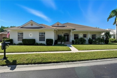 Savor endless, golden sunsets across the wide lake from this on Shell Point Golf Club in Florida - for sale on GolfHomes.com, golf home, golf lot