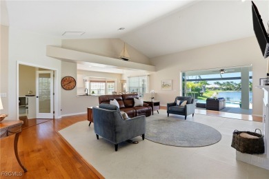 Savor endless, golden sunsets across the wide lake from this on Shell Point Golf Club in Florida - for sale on GolfHomes.com, golf home, golf lot