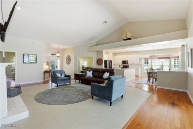 Savor endless, golden sunsets across the wide lake from this on Shell Point Golf Club in Florida - for sale on GolfHomes.com, golf home, golf lot
