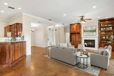 Inspiring elegance and golf course views combine in this move-in on Granbury Country Club in Texas - for sale on GolfHomes.com, golf home, golf lot