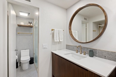 Pristine, fully renovated upper-level end-unit condo in the on Indian Wells Golf Resort and Country Club in California - for sale on GolfHomes.com, golf home, golf lot