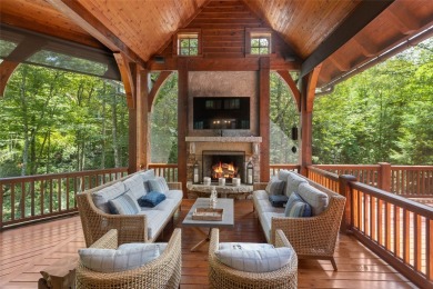 Welcome to a sophisticated mountain retreat on the banks of the on Cullasaja Club in North Carolina - for sale on GolfHomes.com, golf home, golf lot