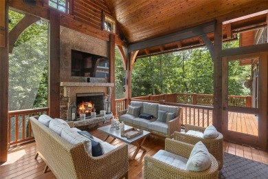 Welcome to a sophisticated mountain retreat on the banks of the on Cullasaja Club in North Carolina - for sale on GolfHomes.com, golf home, golf lot