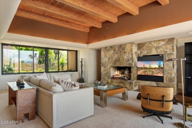 Organic contemporary with breathtaking views of Black Mountain on The Boulders Resort Golf Club in Arizona - for sale on GolfHomes.com, golf home, golf lot