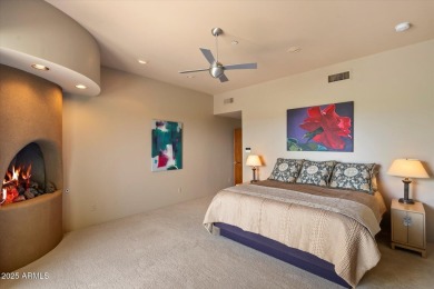 Organic contemporary with breathtaking views of Black Mountain on The Boulders Resort Golf Club in Arizona - for sale on GolfHomes.com, golf home, golf lot