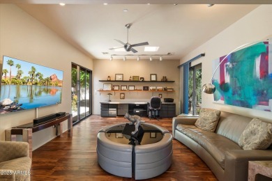 Organic contemporary with breathtaking views of Black Mountain on The Boulders Resort Golf Club in Arizona - for sale on GolfHomes.com, golf home, golf lot