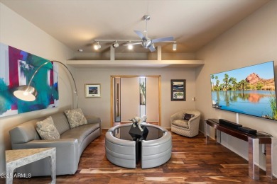 Organic contemporary with breathtaking views of Black Mountain on The Boulders Resort Golf Club in Arizona - for sale on GolfHomes.com, golf home, golf lot