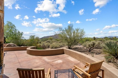 Organic contemporary with breathtaking views of Black Mountain on The Boulders Resort Golf Club in Arizona - for sale on GolfHomes.com, golf home, golf lot