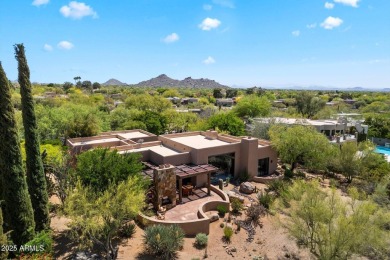 Organic contemporary with breathtaking views of Black Mountain on The Boulders Resort Golf Club in Arizona - for sale on GolfHomes.com, golf home, golf lot