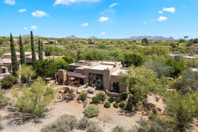 Organic contemporary with breathtaking views of Black Mountain on The Boulders Resort Golf Club in Arizona - for sale on GolfHomes.com, golf home, golf lot
