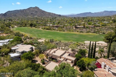 Organic contemporary with breathtaking views of Black Mountain on The Boulders Resort Golf Club in Arizona - for sale on GolfHomes.com, golf home, golf lot