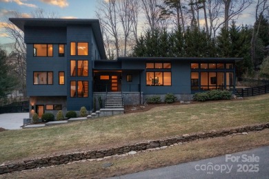 This contemporary masterpiece is nestled into one of North on Grove Park Golf and Country Club in North Carolina - for sale on GolfHomes.com, golf home, golf lot