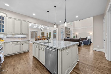 This spacious 6,785 square foot home with 5 bedrooms, 5 full on Hasentree Club in North Carolina - for sale on GolfHomes.com, golf home, golf lot