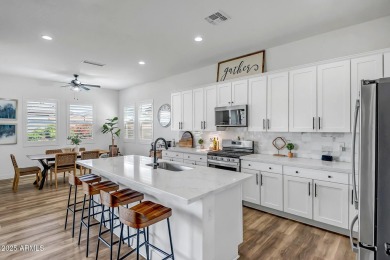 Step into timeless elegance in this stunning 2021 Craftsman home on Verrado Golf Club - Victory in Arizona - for sale on GolfHomes.com, golf home, golf lot