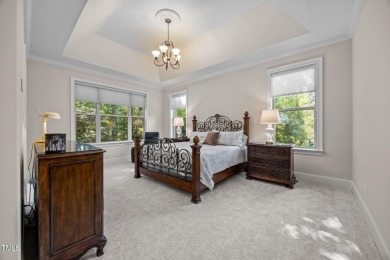 This spacious 6,785 square foot home with 5 bedrooms, 5 full on Hasentree Club in North Carolina - for sale on GolfHomes.com, golf home, golf lot