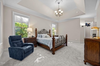 This spacious 6,785 square foot home with 5 bedrooms, 5 full on Hasentree Club in North Carolina - for sale on GolfHomes.com, golf home, golf lot