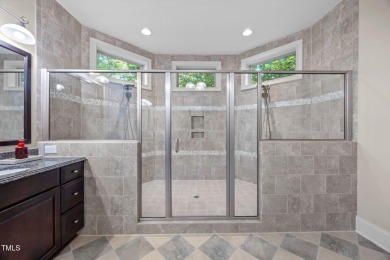 This spacious 6,785 square foot home with 5 bedrooms, 5 full on Hasentree Club in North Carolina - for sale on GolfHomes.com, golf home, golf lot