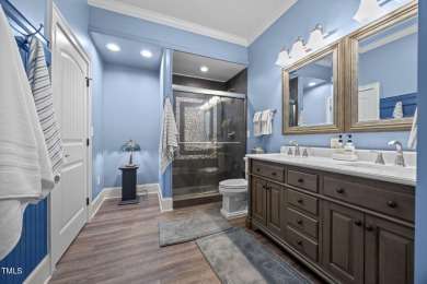This spacious 6,785 square foot home with 5 bedrooms, 5 full on Hasentree Club in North Carolina - for sale on GolfHomes.com, golf home, golf lot