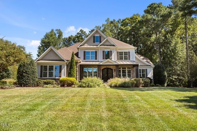 This spacious 6,785 square foot home with 5 bedrooms, 5 full on Hasentree Club in North Carolina - for sale on GolfHomes.com, golf home, golf lot