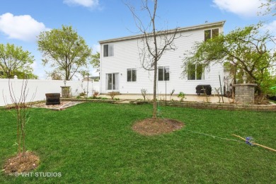 This very spacious 5-bedroom home, situated on a premium, fenced on Carillon Lakes 3 Hole Course in Illinois - for sale on GolfHomes.com, golf home, golf lot