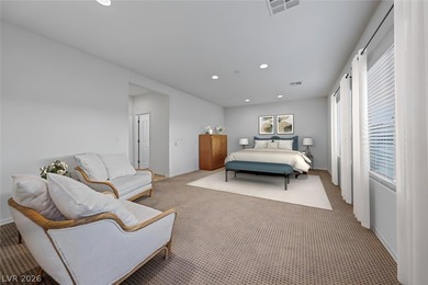 Sweeping Strip, City & Mountain Views create a dramatic backdrop on Revere Golf Club in Nevada - for sale on GolfHomes.com, golf home, golf lot