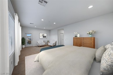 Sweeping Strip, City & Mountain Views create a dramatic backdrop on Revere Golf Club in Nevada - for sale on GolfHomes.com, golf home, golf lot