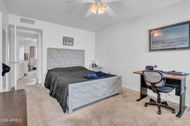 The inside features of this home include no popcorn ceilings on Sun City Lakes West and East in Arizona - for sale on GolfHomes.com, golf home, golf lot