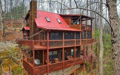 Creekfront Cabin!! This well maintained, gently lived in 3BR/3BA on Brasstown Valley Resort and Spa in Georgia - for sale on GolfHomes.com, golf home, golf lot
