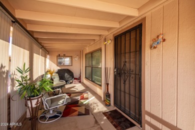 This meticulously maintained corner-lot manufactured home offers on Apache Creek Golf Club in Arizona - for sale on GolfHomes.com, golf home, golf lot