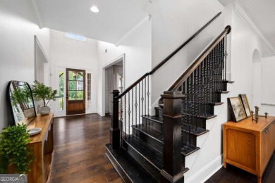 MODERN FARMHOUSE ESTATE WITH POOL AND PRIVATE GATED ENTRY: on Manor Golf and Country Club in Georgia - for sale on GolfHomes.com, golf home, golf lot