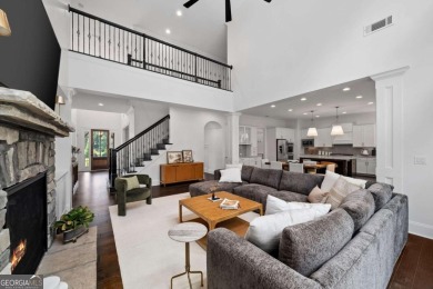 MODERN FARMHOUSE ESTATE WITH POOL AND PRIVATE GATED ENTRY: on Manor Golf and Country Club in Georgia - for sale on GolfHomes.com, golf home, golf lot