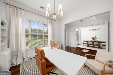 MODERN FARMHOUSE ESTATE WITH POOL AND PRIVATE GATED ENTRY: on Manor Golf and Country Club in Georgia - for sale on GolfHomes.com, golf home, golf lot