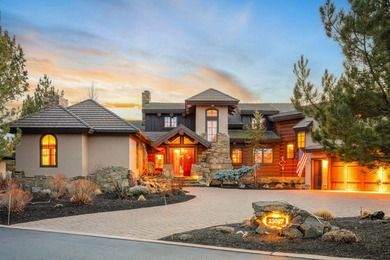 For the discerning buyer, this 5,865 sq ft custom log estate on The Club At Pronghorn Golf Course in Oregon - for sale on GolfHomes.com, golf home, golf lot