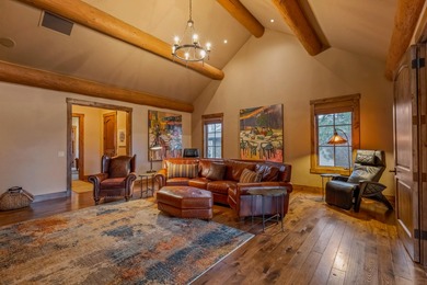For the discerning buyer, this 5,865 sq ft custom log estate on The Club At Pronghorn Golf Course in Oregon - for sale on GolfHomes.com, golf home, golf lot